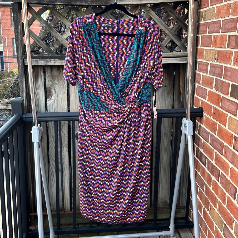 Jones New York Plus Surplice Dress 14W NWT